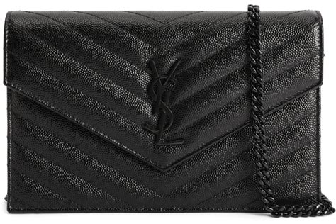 saint laurent envelope chain wallet